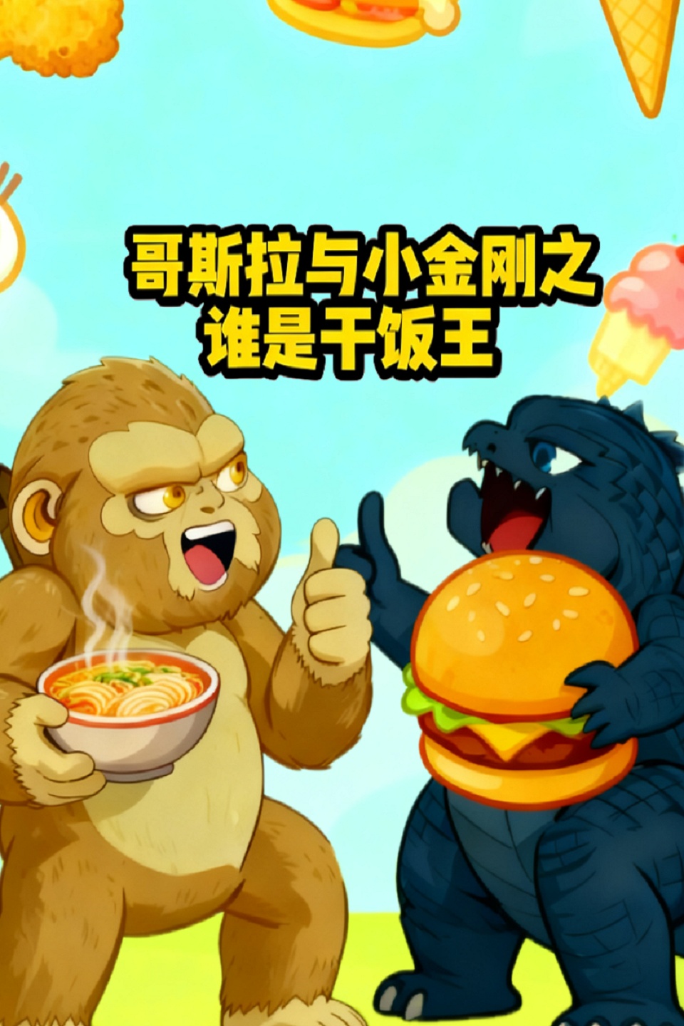 哥斯拉与小金刚之谁是干饭王