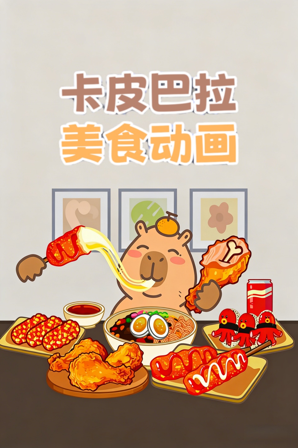 卡皮巴拉美食动画