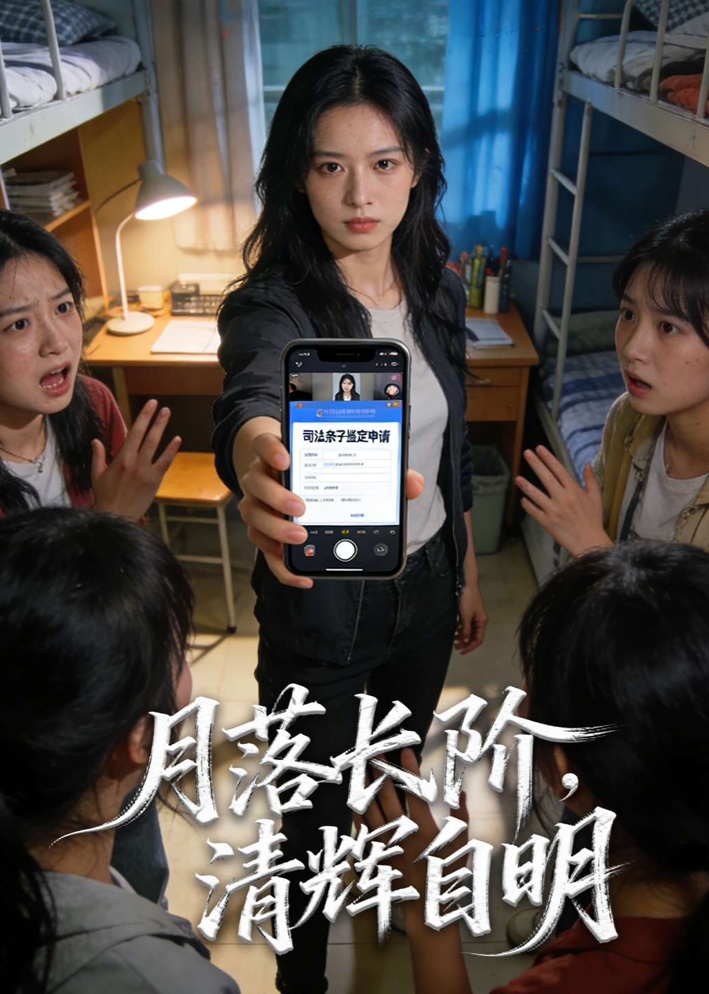 月落长阶，清辉自明
