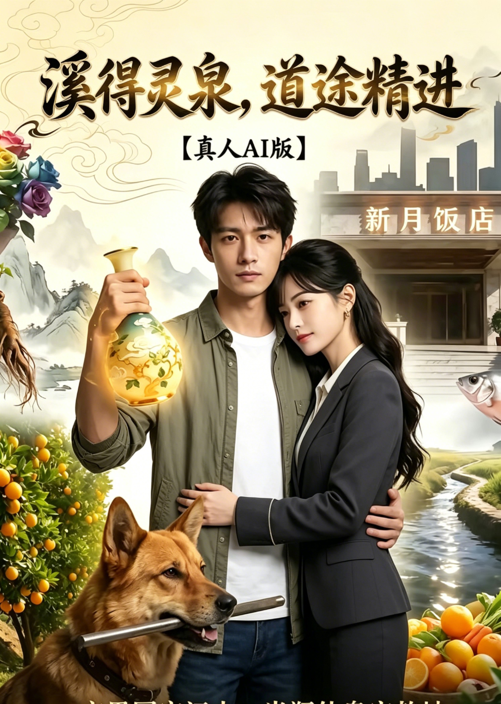 溪得灵泉，道途精进