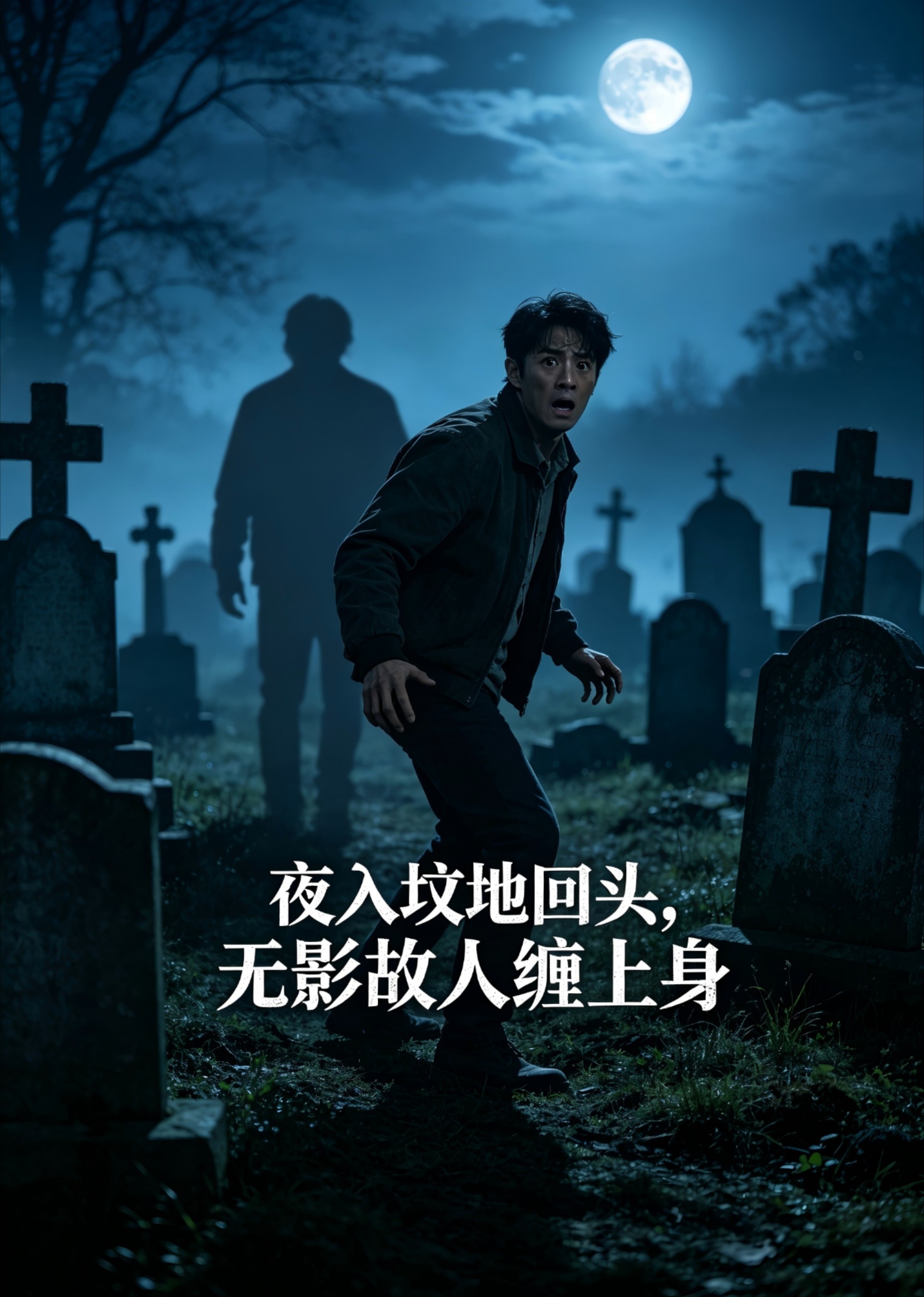 夜入坟地回头，无影故人缠上身