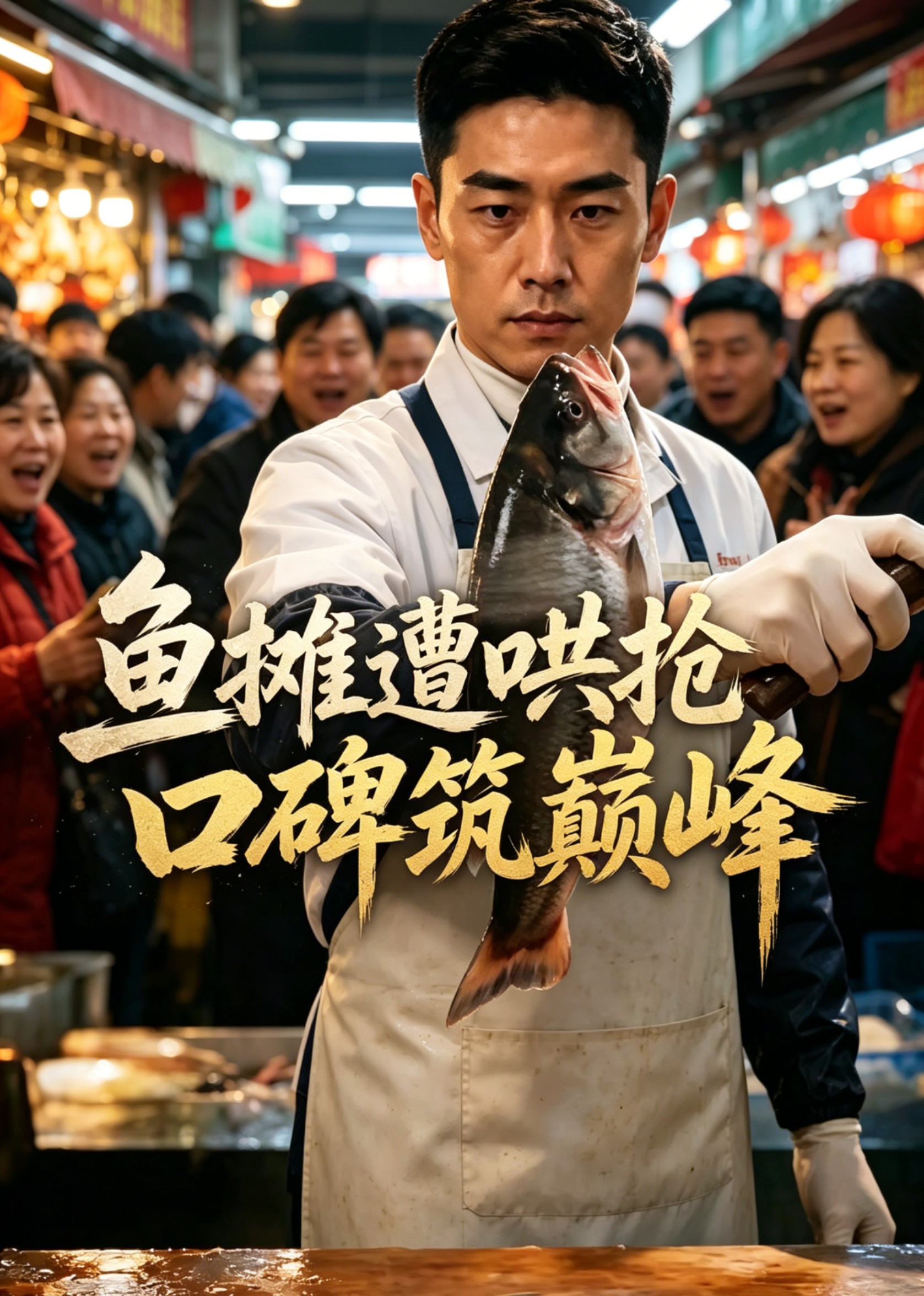 鱼摊遭哄抢 口碑筑巅峰