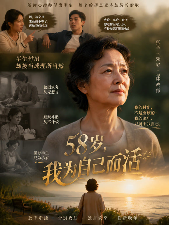 58岁，我为自己而活
