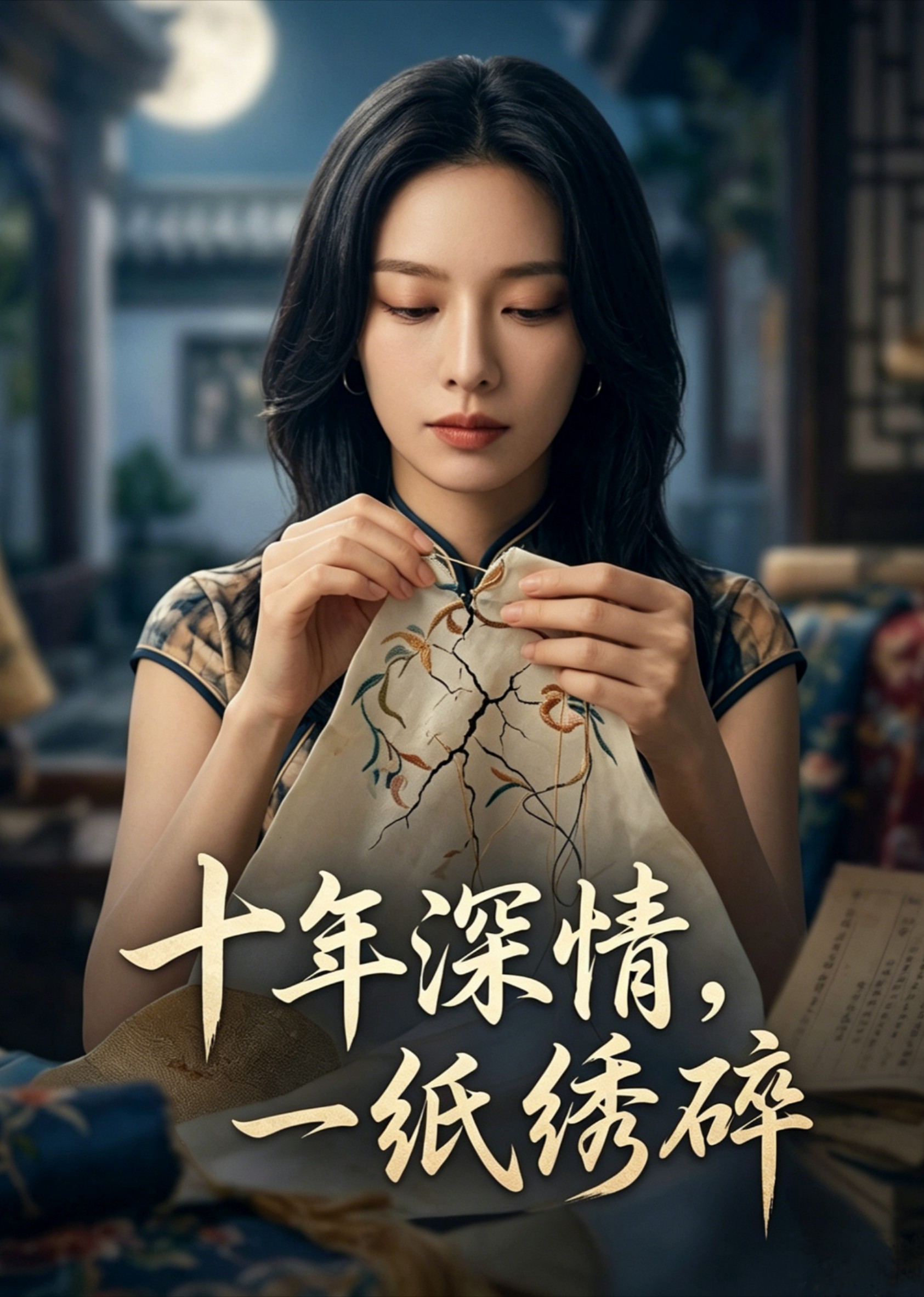 十年深情，一纸绣碎