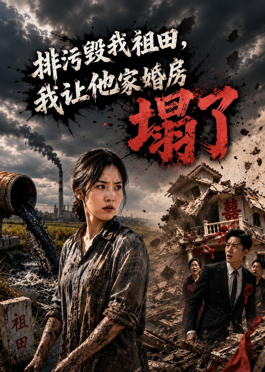 排污毁我祖田，我让他家婚房塌了