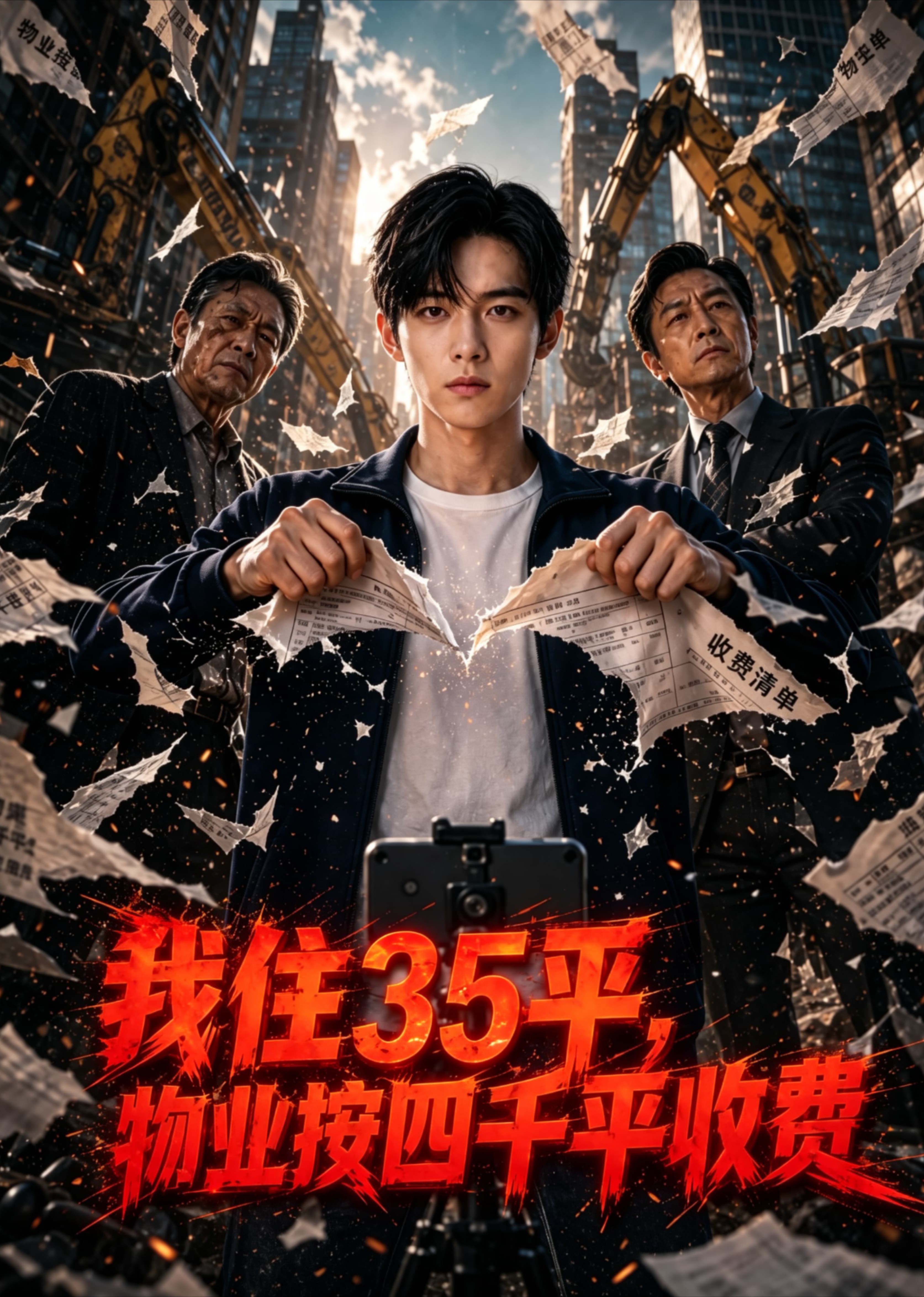 我住35平，物业按四千平收费