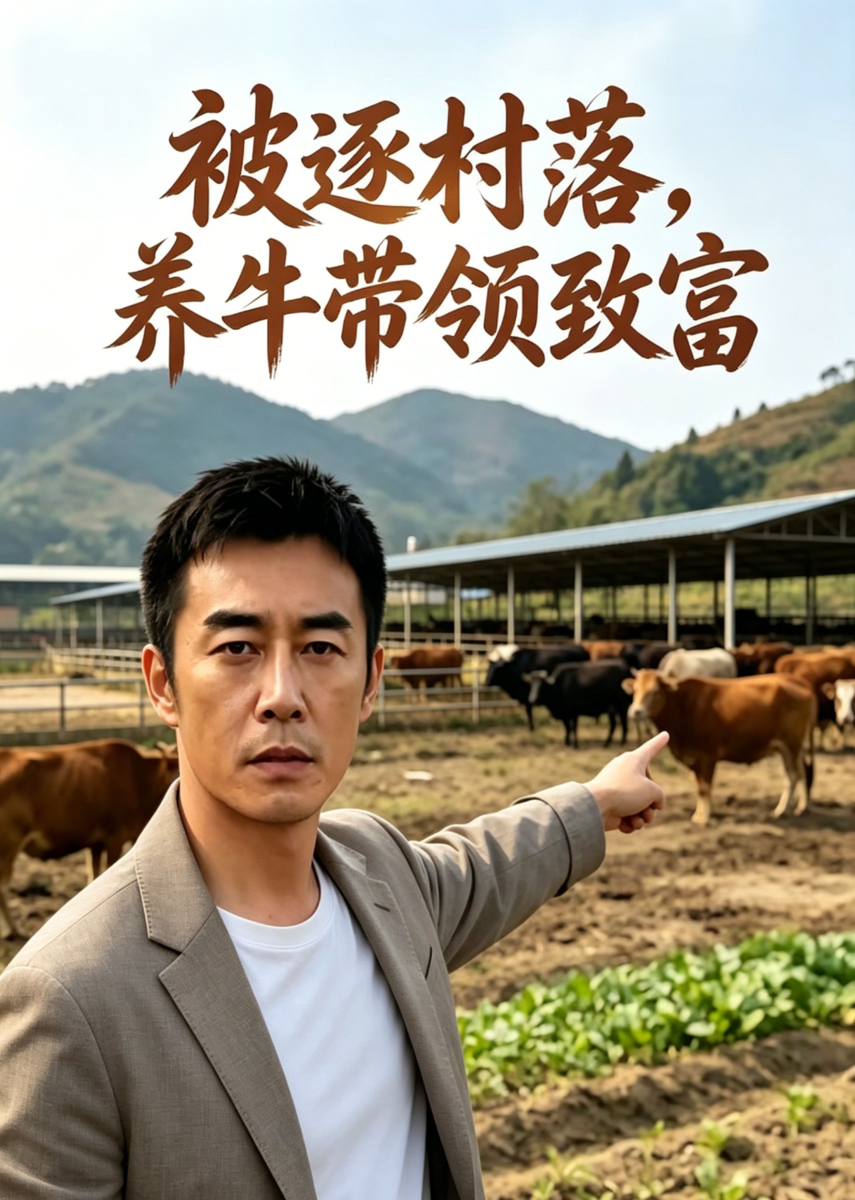 被逐村落，养牛带领致富