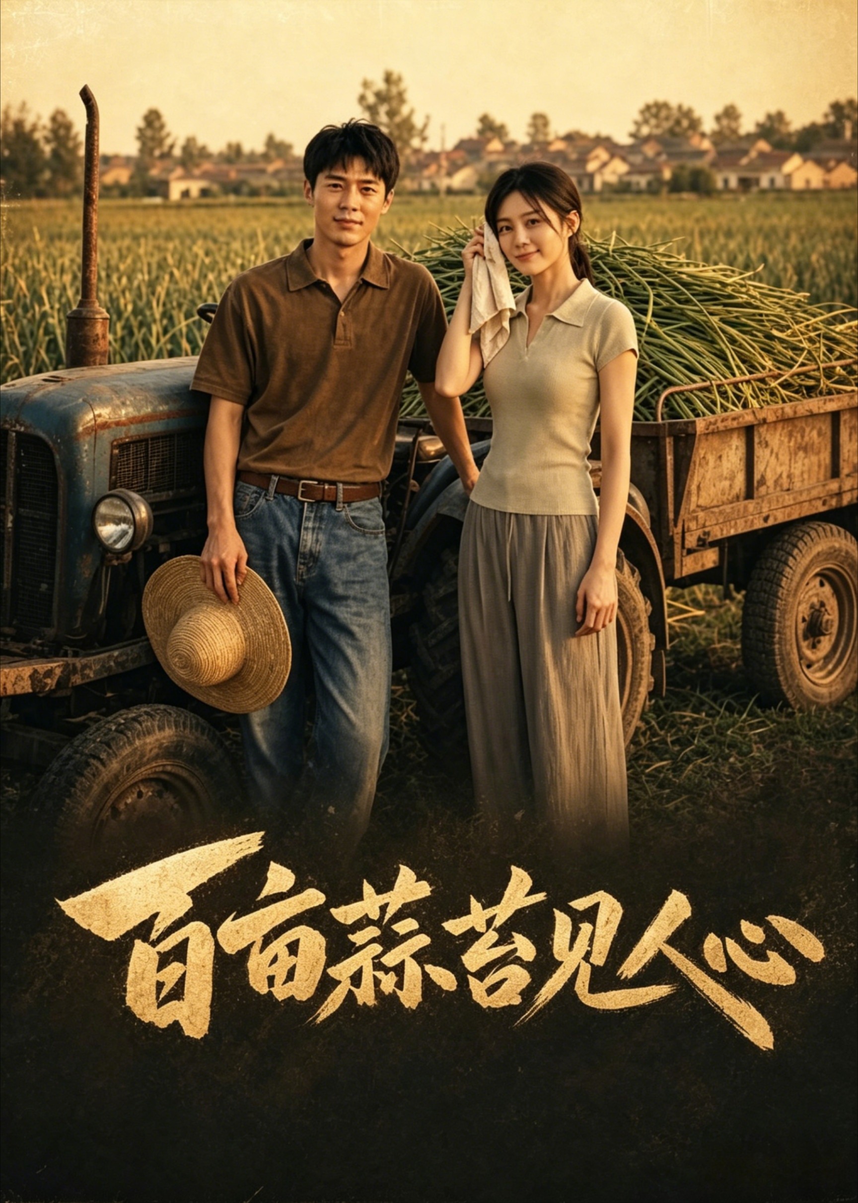 百亩蒜苔见人心