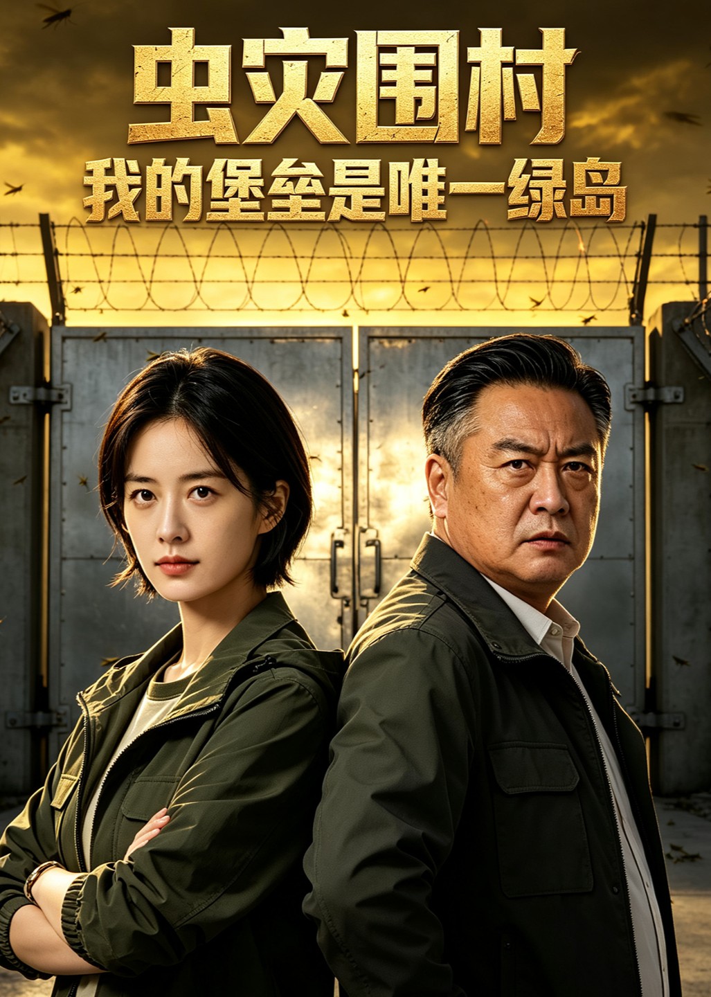 虫灾围村，我的堡垒是唯一绿岛
