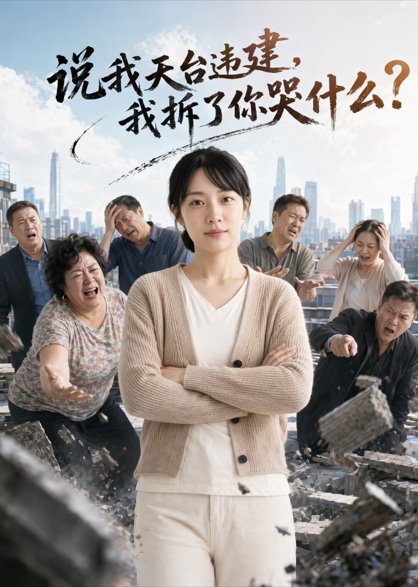 说我天台违建，我拆了你哭什么？
