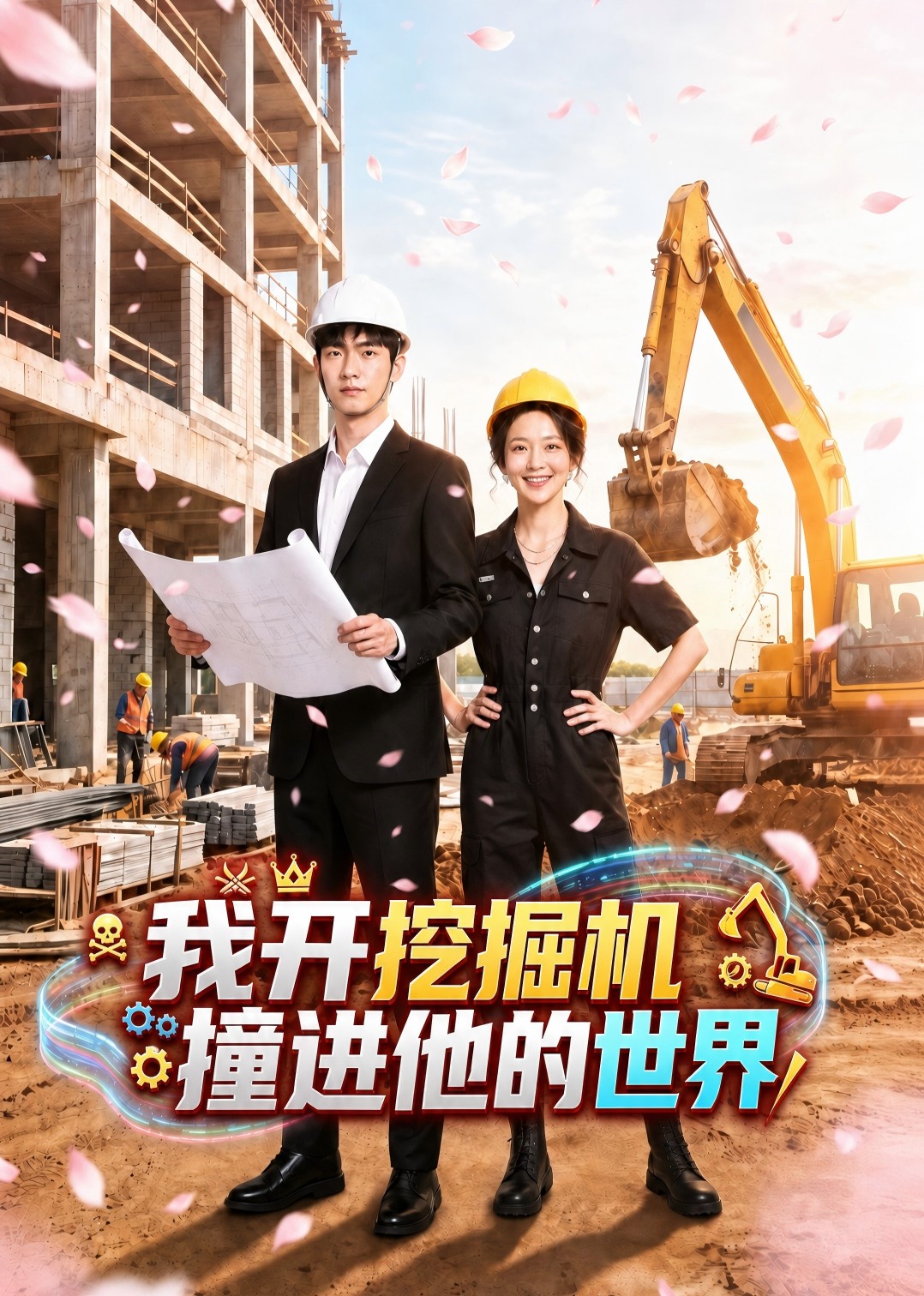 我开挖掘机撞进他的世界