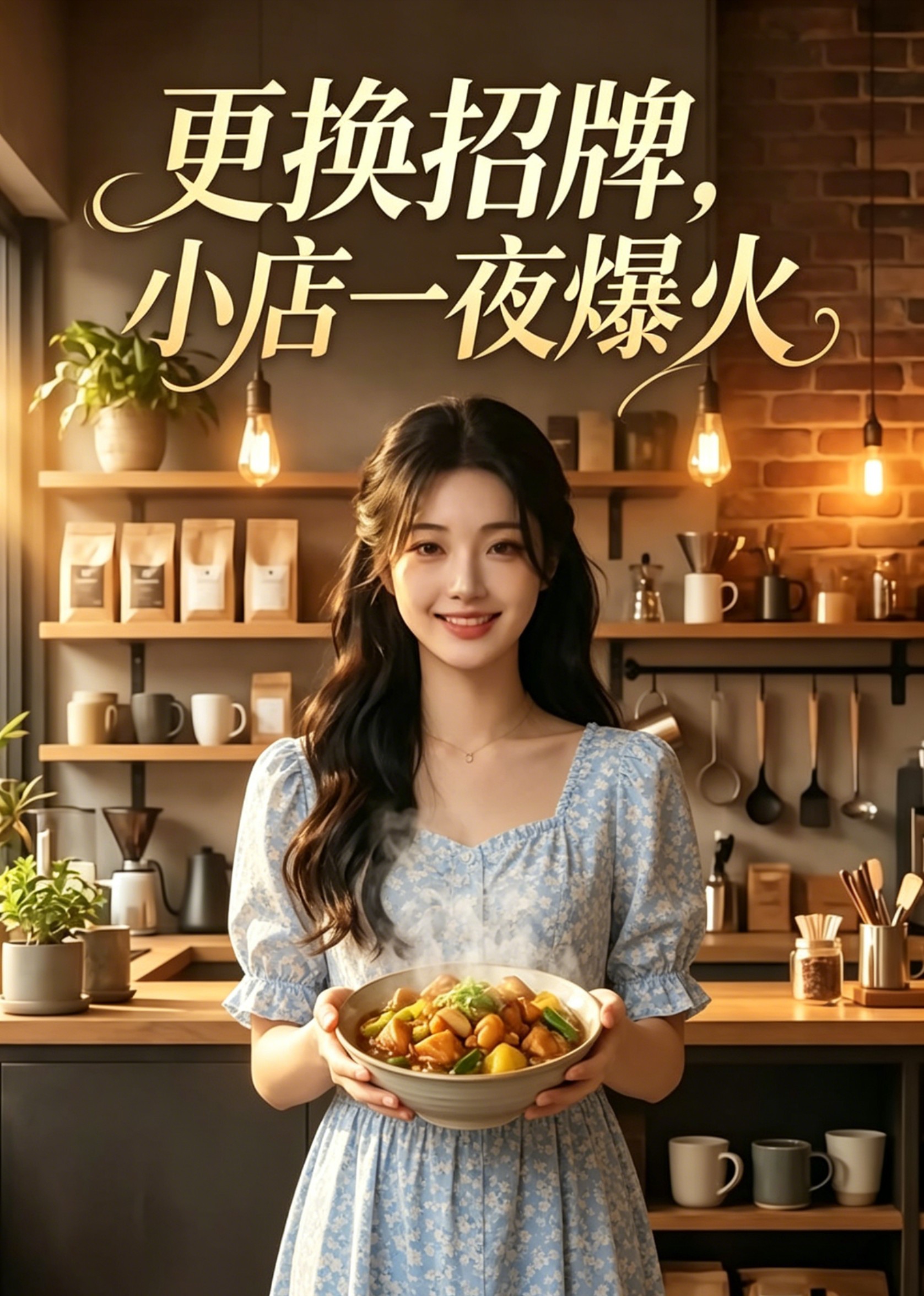 更换招牌，小店一夜爆火