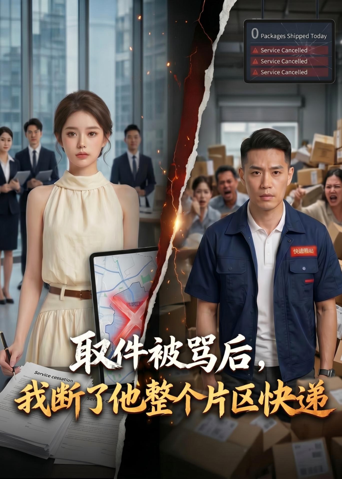 取件被骂后，我断了他整个片区快递
