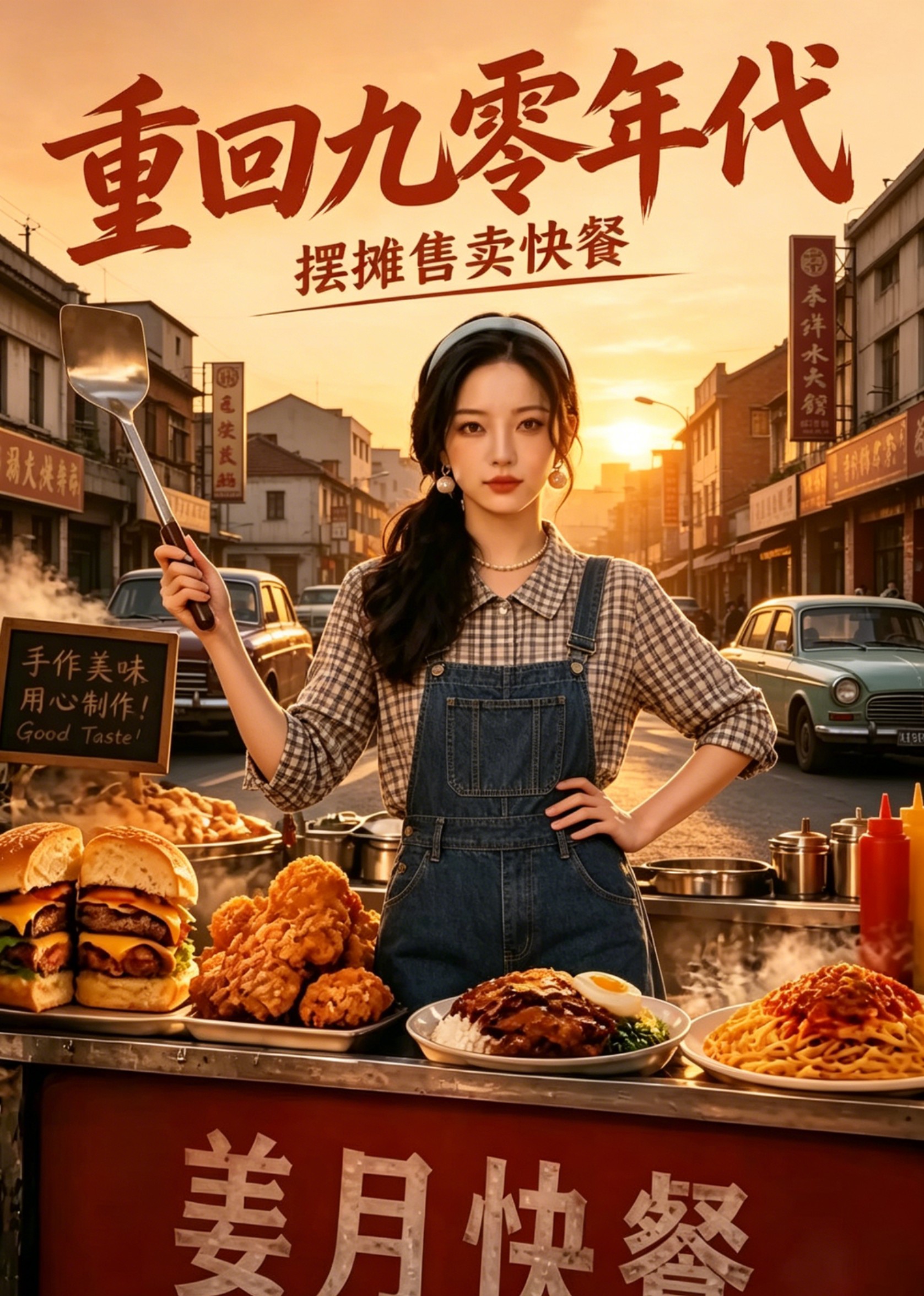 重回九零年代 摆摊售卖快餐