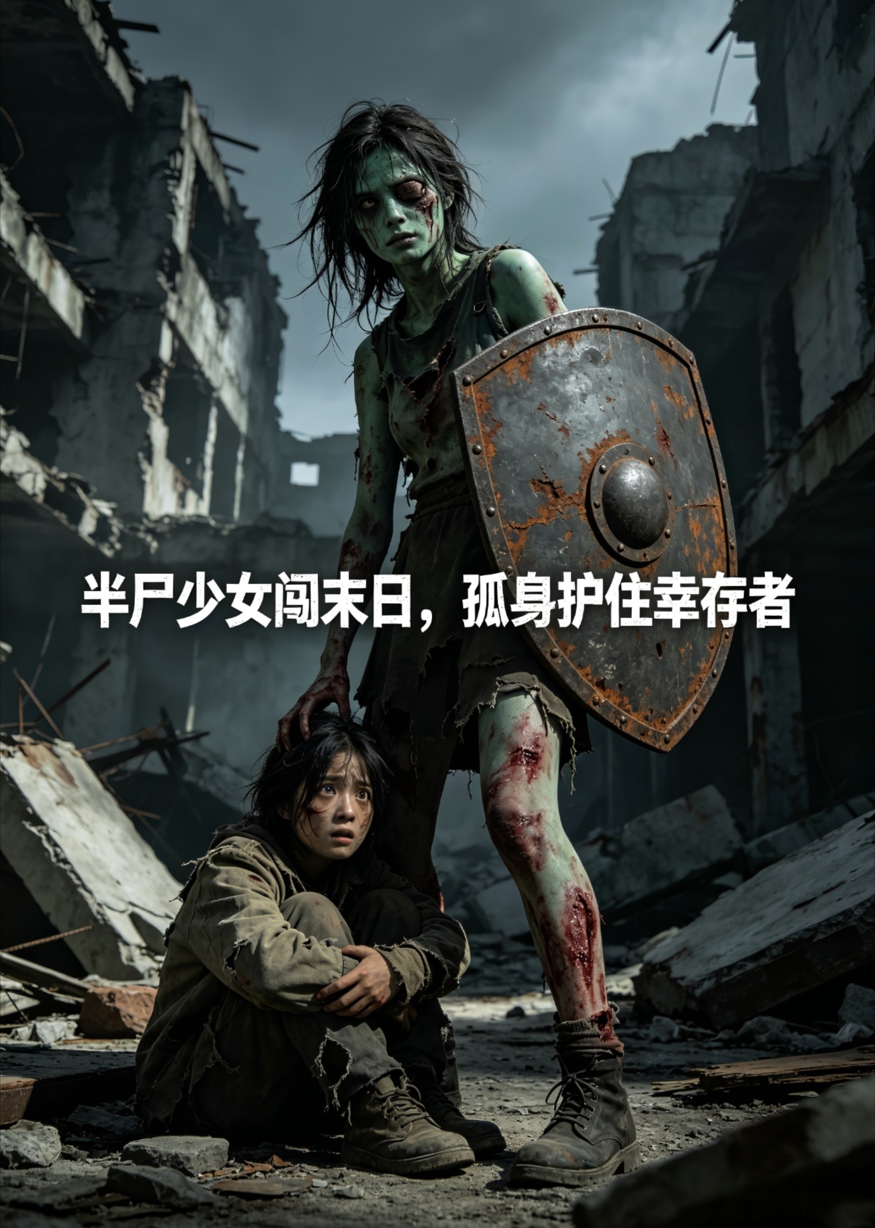 半尸少女闯末日，孤身护住幸存者
