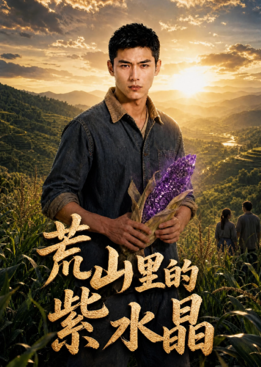 荒山里的紫水晶