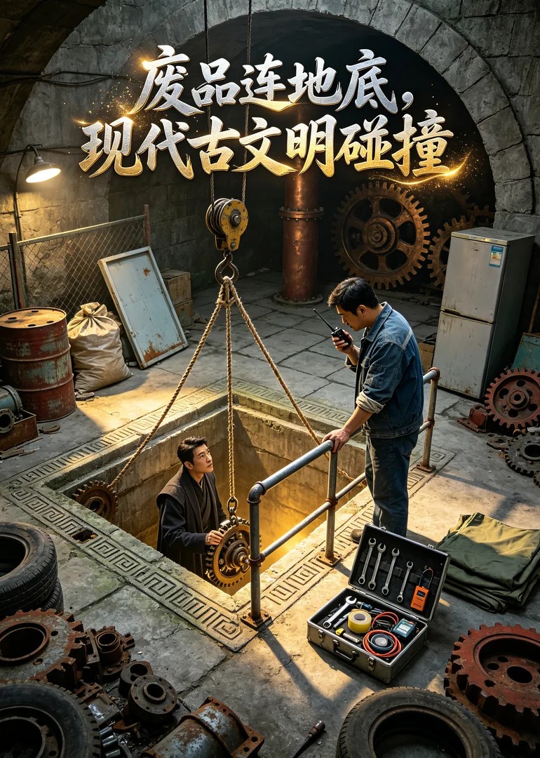 废品连地底，现代古文明碰撞