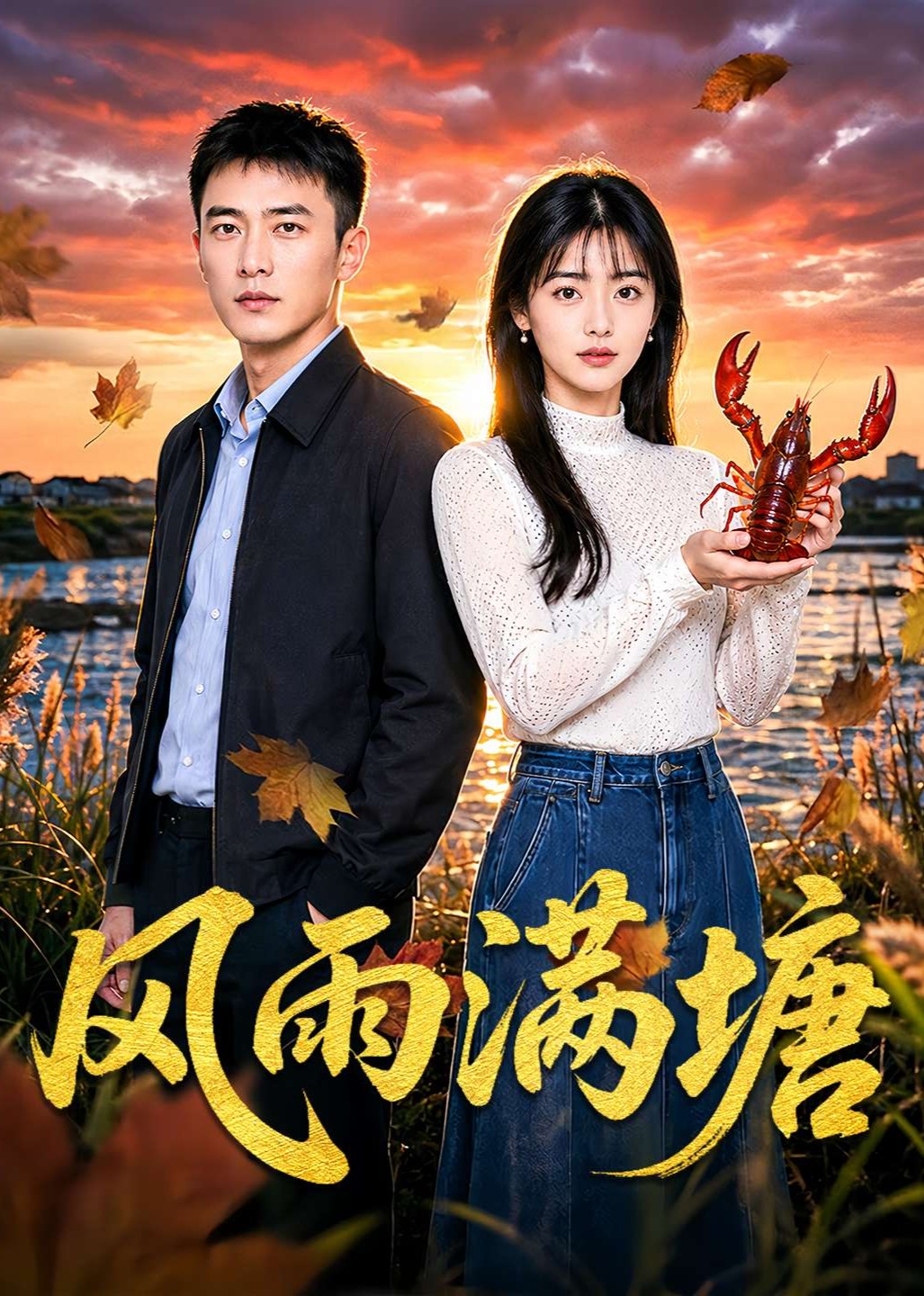 风雨满塘