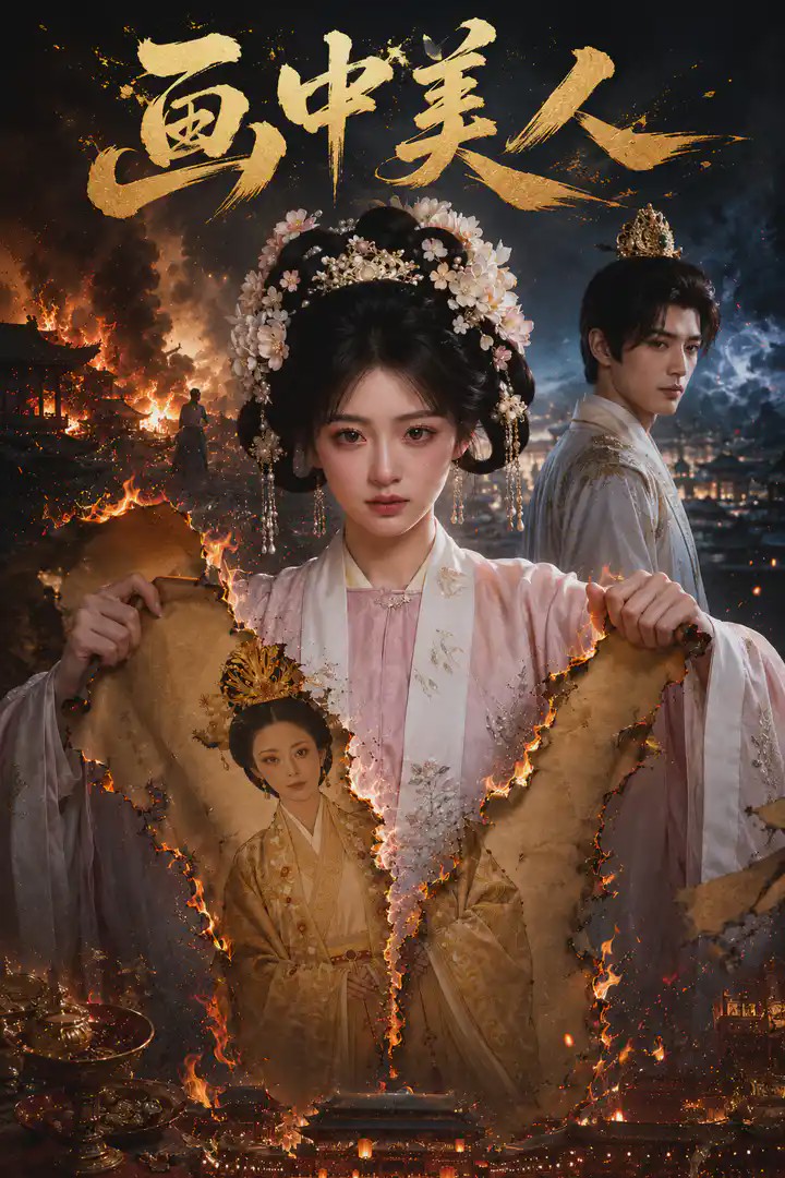 画中美人