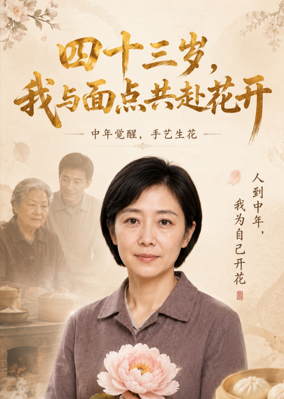 四十三岁，我与面点共赴花开